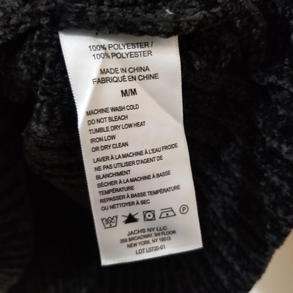 Jachs Girlfriend | New York Black Chenille Sweater Crew Neck High Lo - Picture 4 of 7